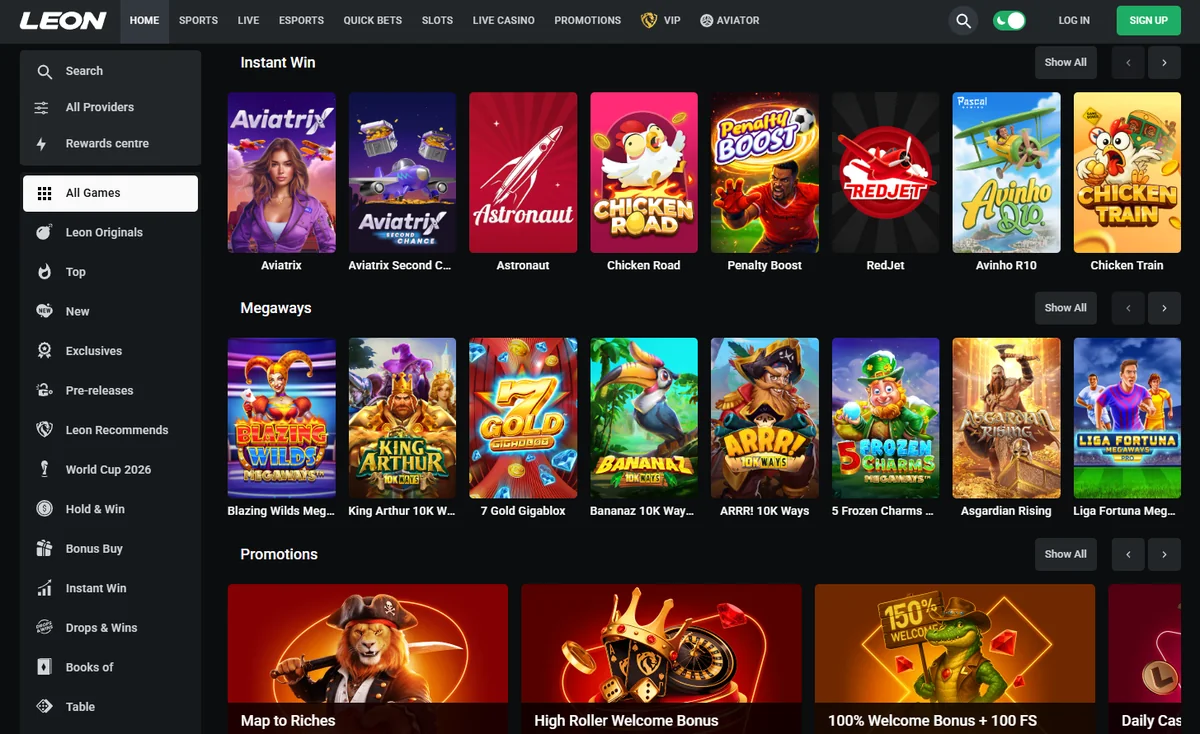 LEON Casino for Aussie players
